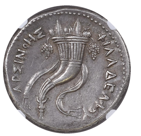 Arsinoe II Decadrachma Silver Coin